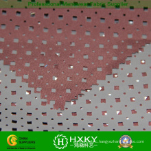 Circle with Diamond Shape Perforated Polyester Fabric for Sportswear